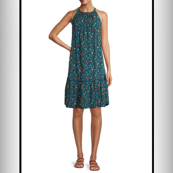 Time and Tru Dresses & Skirts - Time and Tru Women's Halter Tie Back Dress Size S